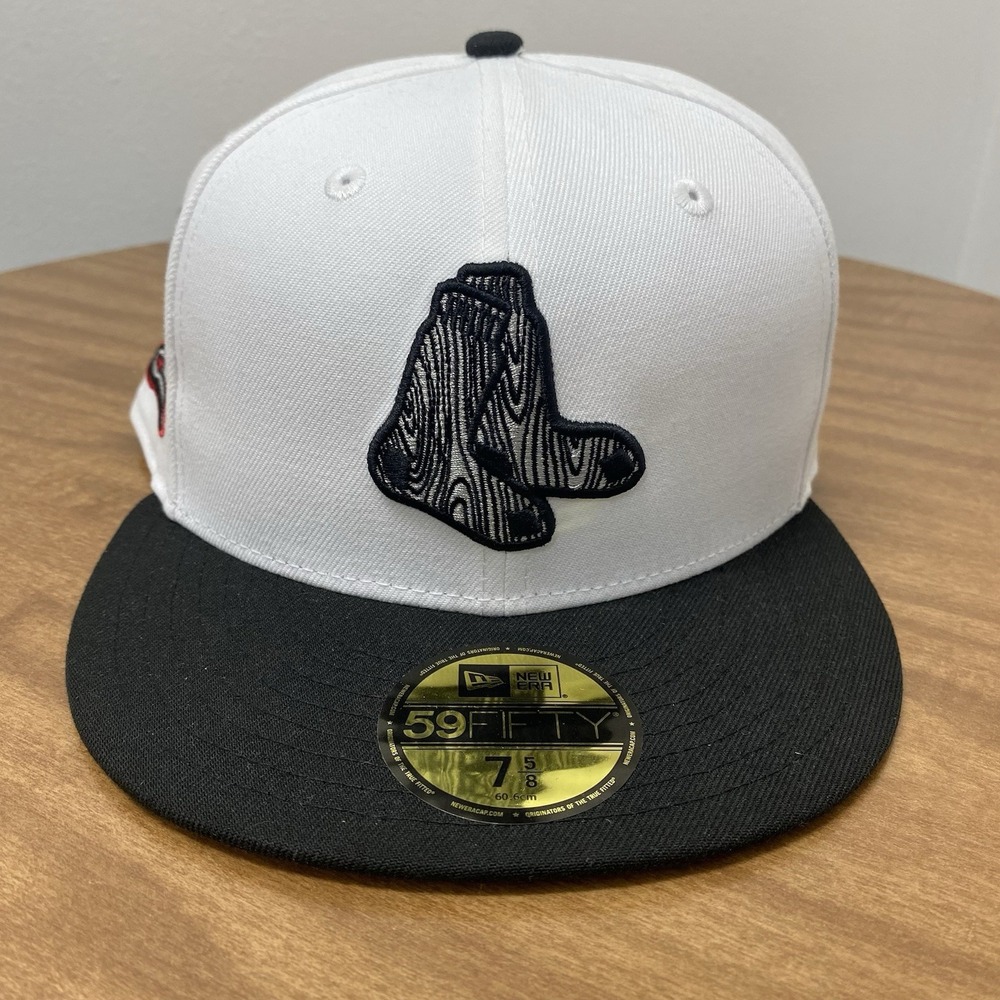 New Era 59Fifty Boston Red Sox Hat Cap 7 5/8 White Fitted 1999 MLB ASG Exclusive